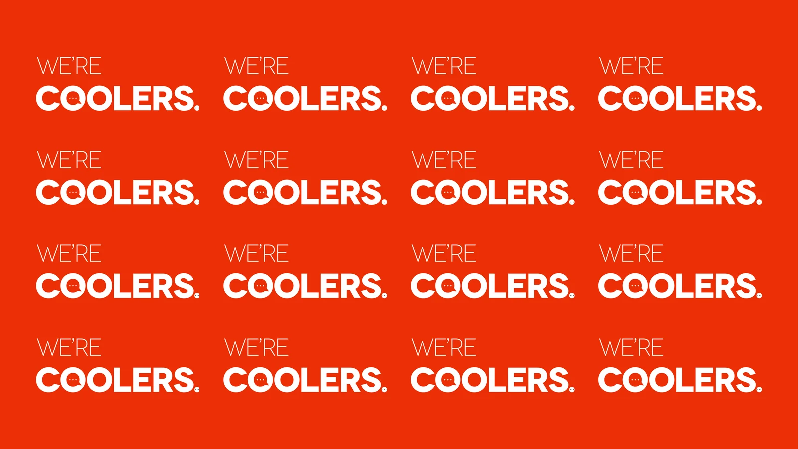 Pattern WE'RE COOLERS