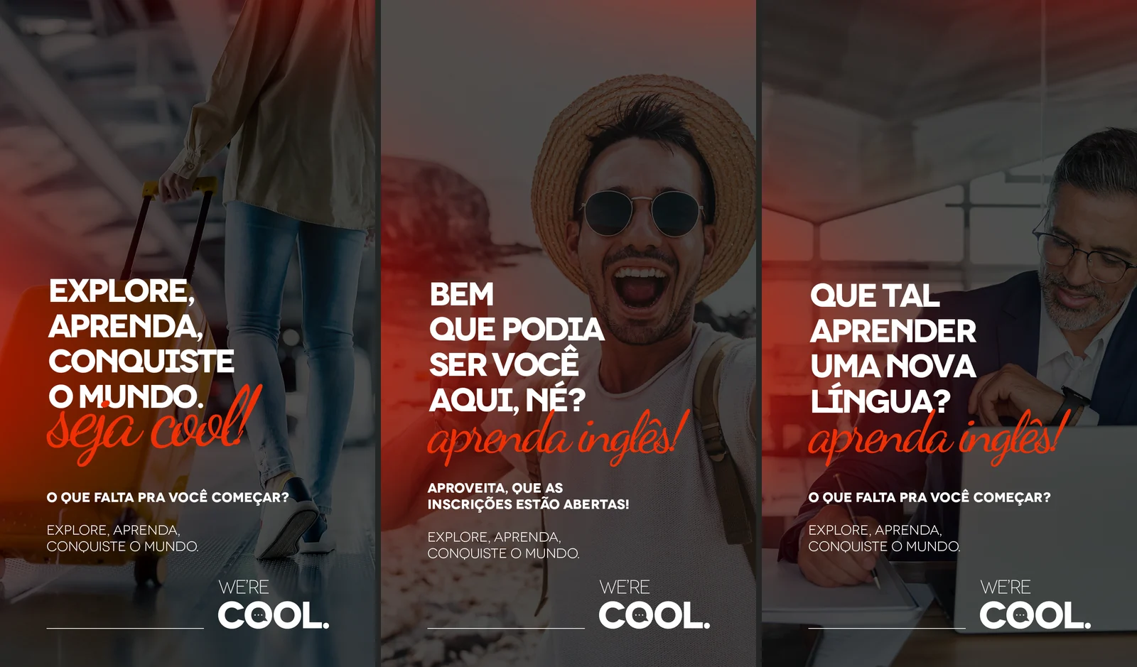 Stories de prospecção da It's Cool Academy