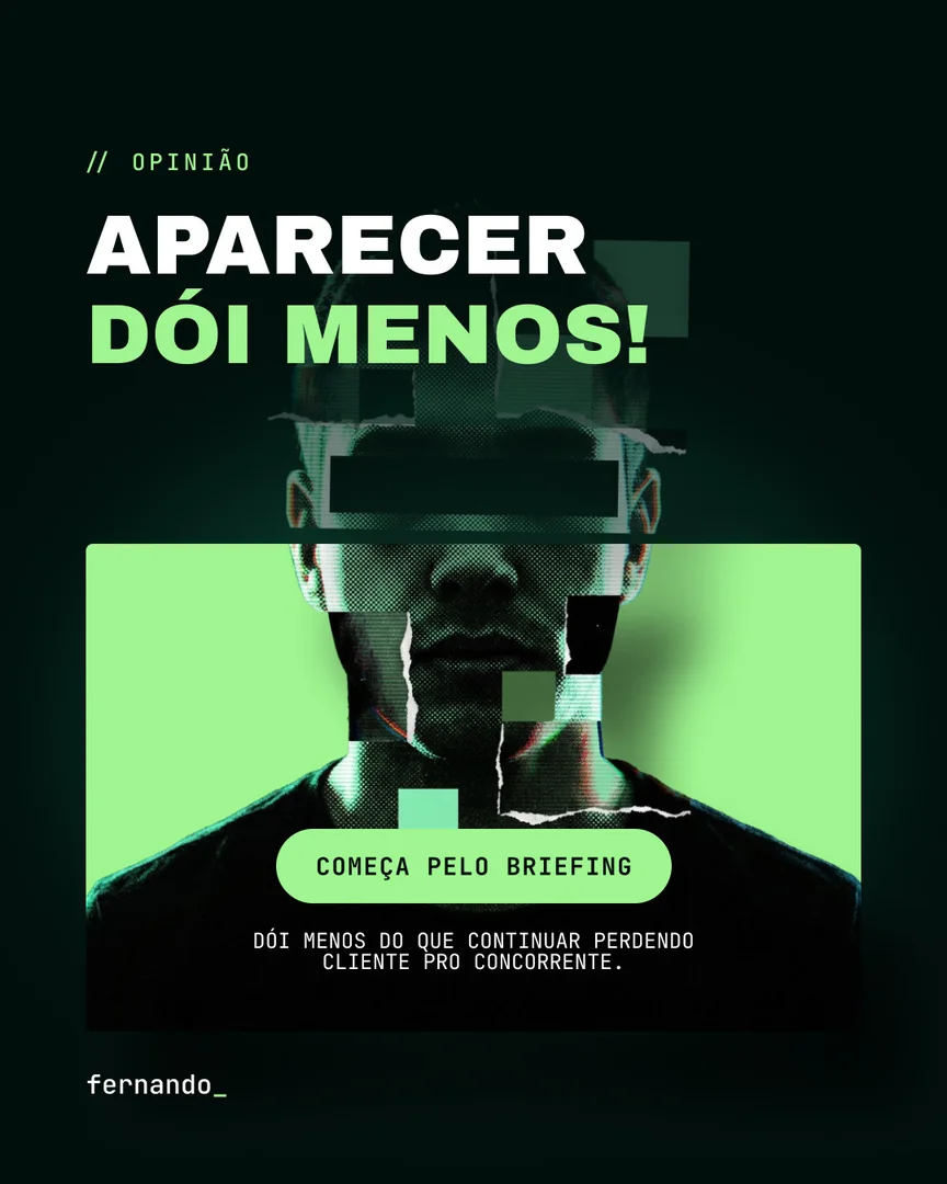 Post publicado: aparecer dói menos