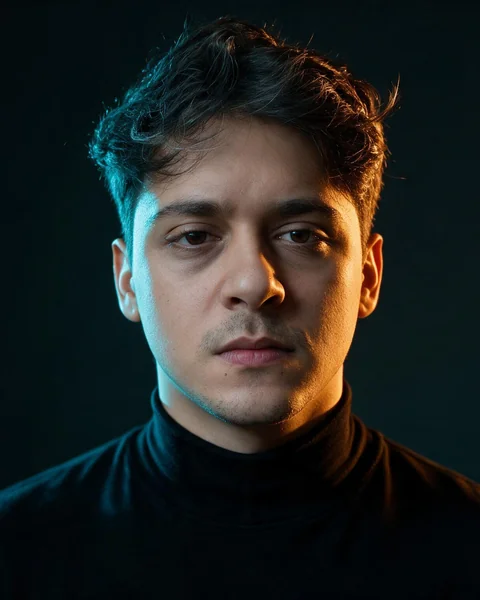 Retrato profissional — luz de cor